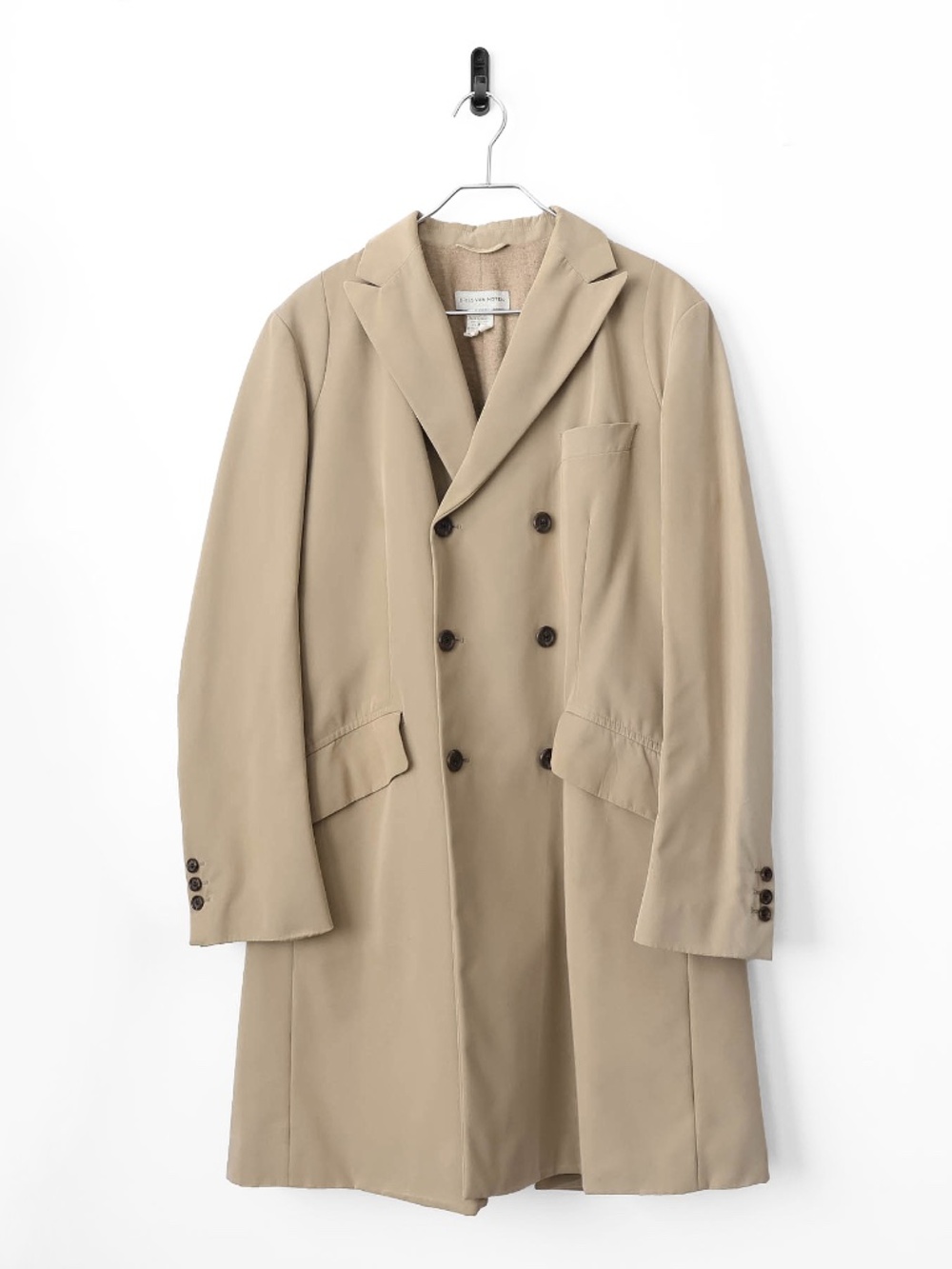 Super Rare Vintage Dries Van Noten Avant Garde Camel Color Fully Lined Overcoat
